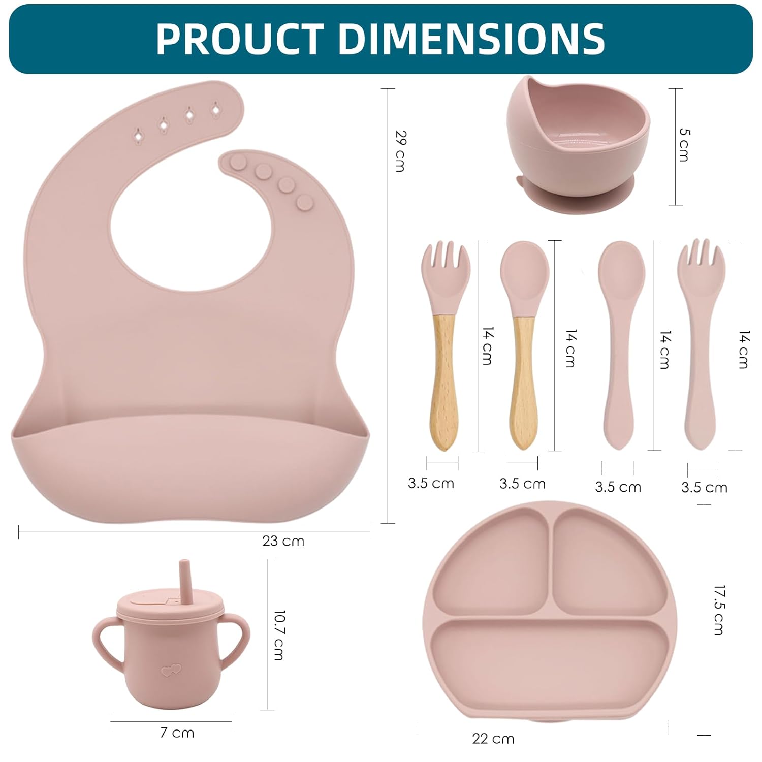 Set de Alimentación para Bebé de Silicona