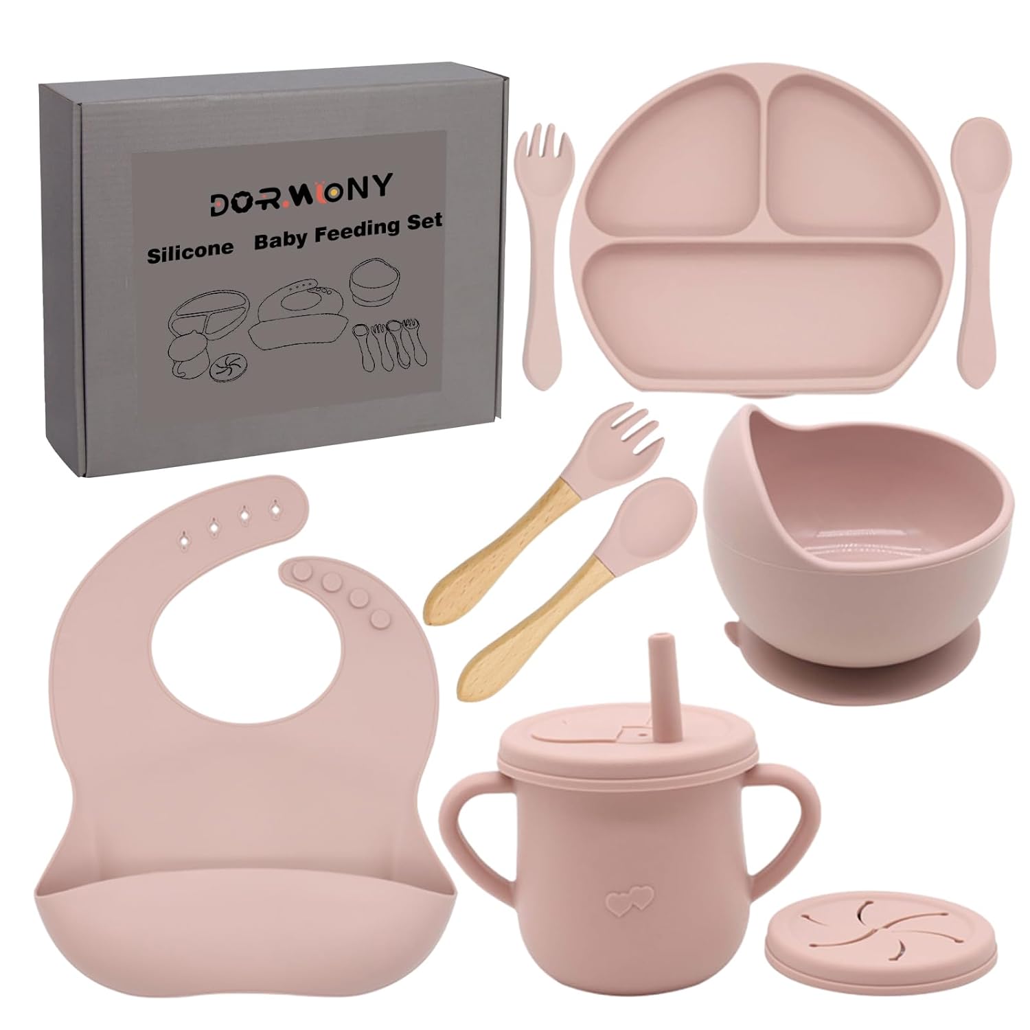 Set de Alimentación para Bebé de Silicona