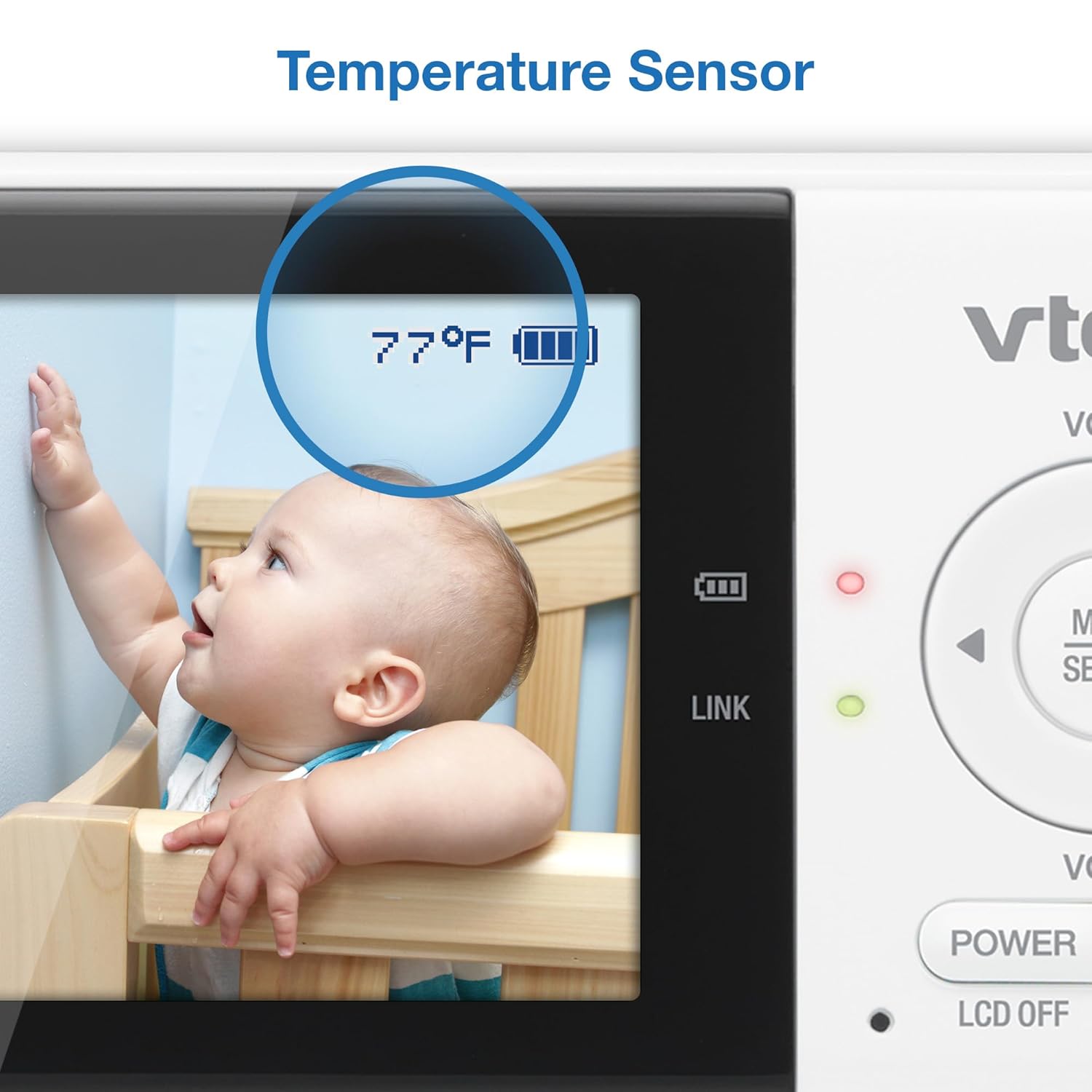 Monitor de Bebé con Cámara y Audio – Pantalla de 2.8