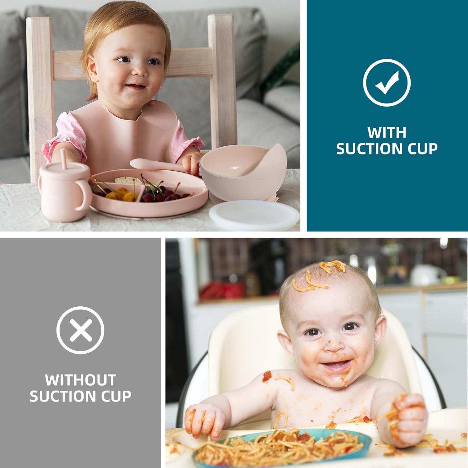 Set de Alimentación para Bebé de Silicona