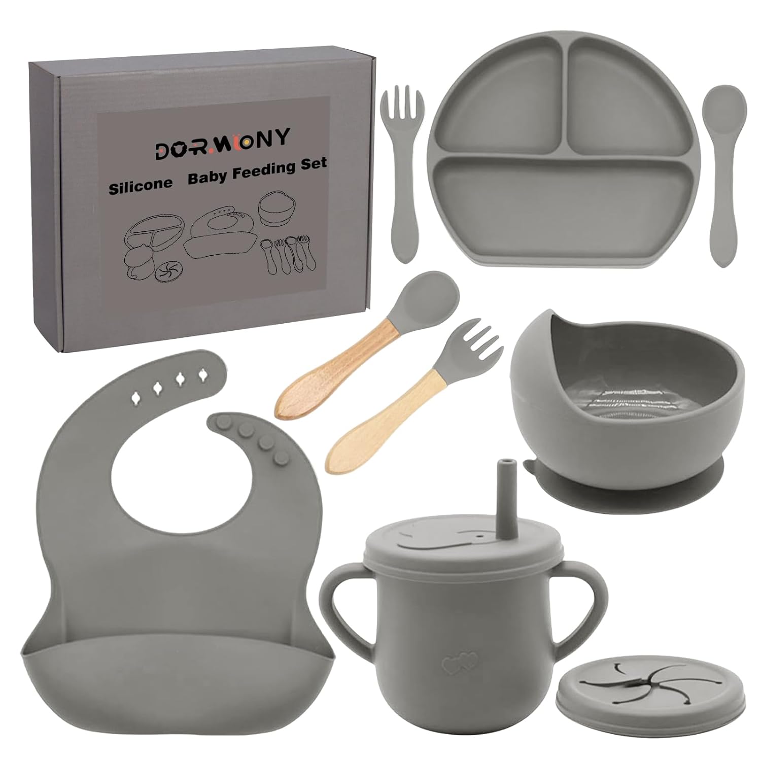 Set de Alimentación para Bebé de Silicona