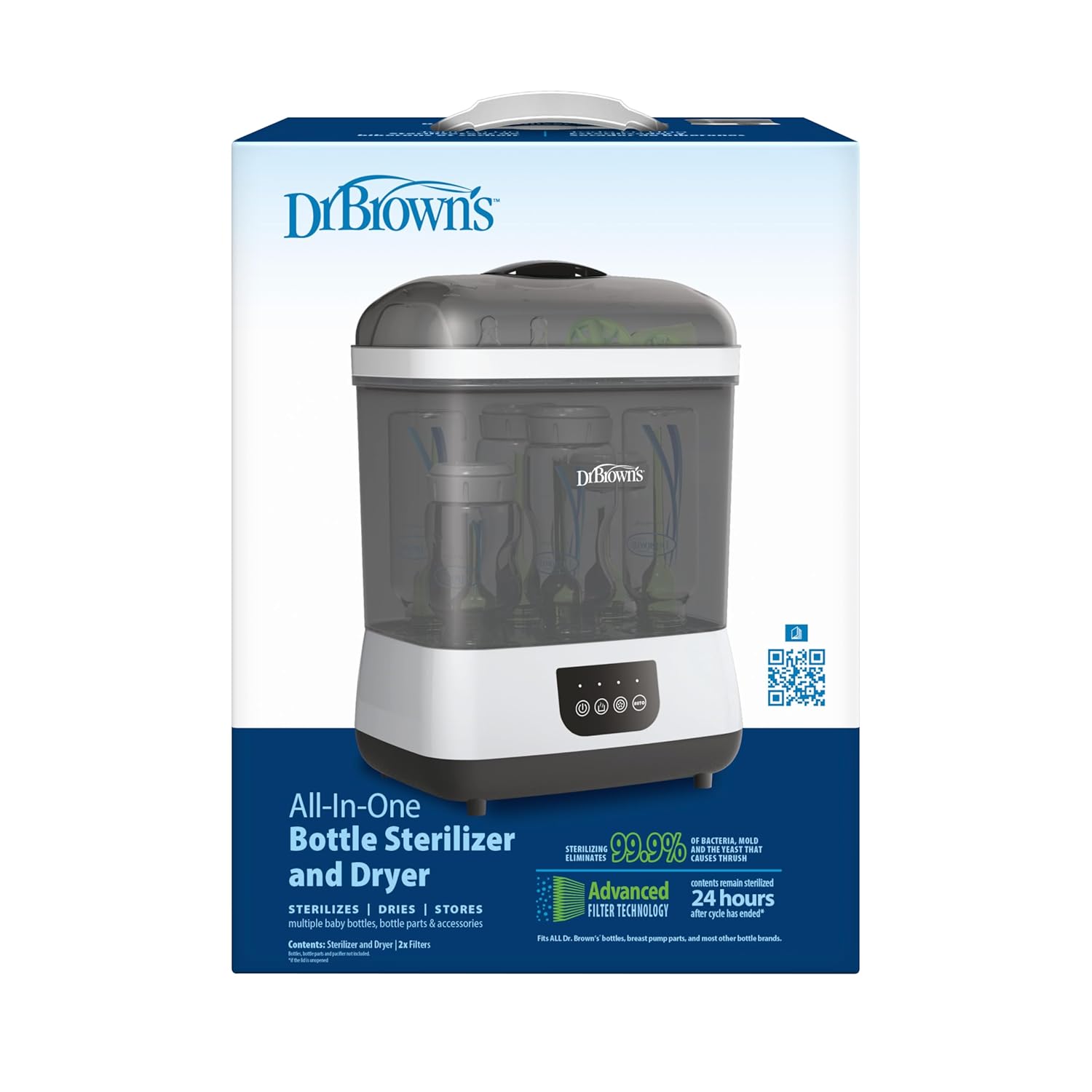 Esterilizador y Secador Eléctrico Todo en Uno para Biberones y Accesorios – Dr. Brown's